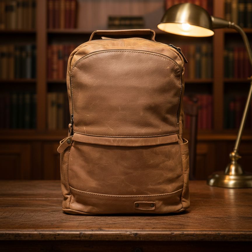 100% Genuine Leather Backpack