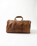 100% Genuine Brown Leather Travel bag.