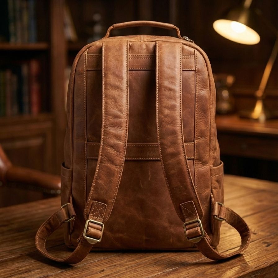 100% Genuine Leather Backpack